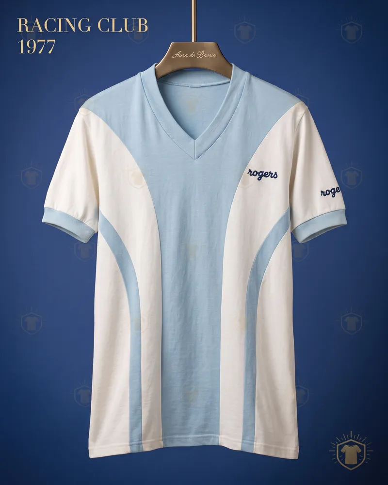 Camiseta visitante 1977 de Racing Club (recreación)