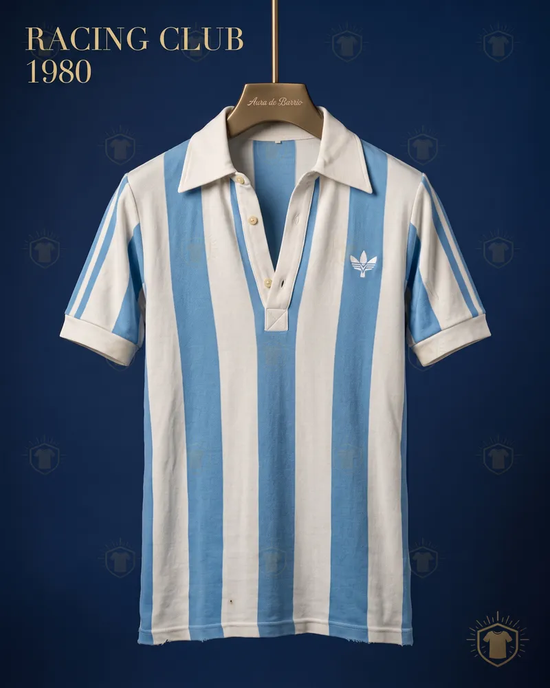 Camiseta local 1980 de Racing Club (recreación)