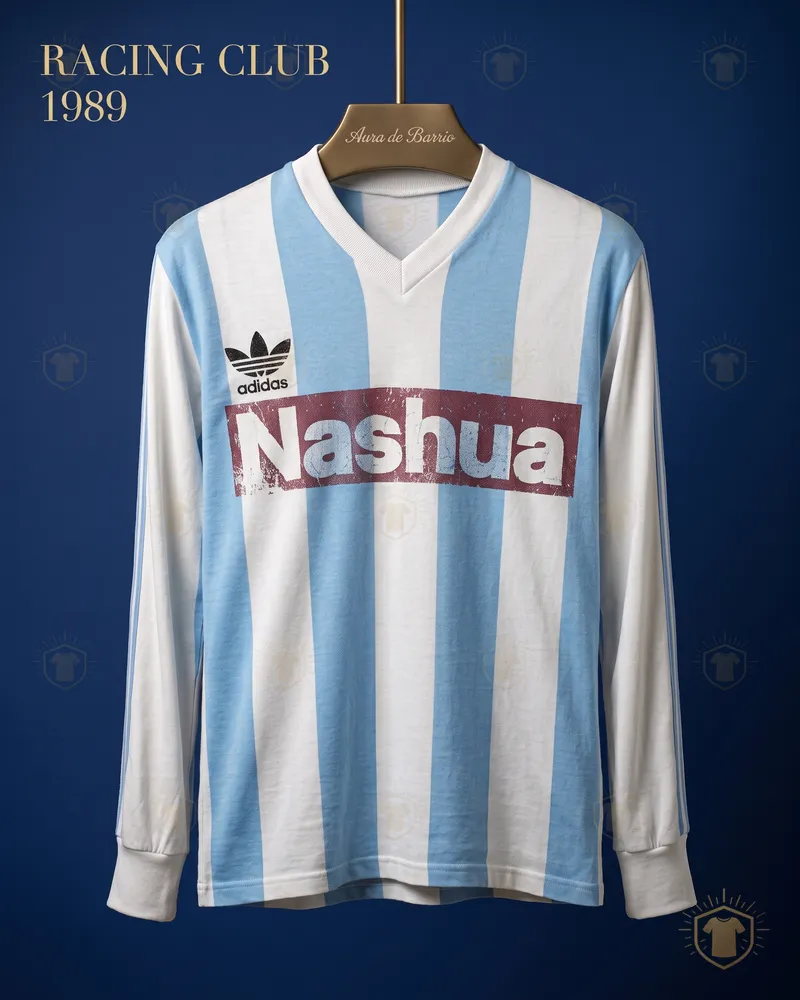Camiseta local 1988–89 de Racing Club (recreación)