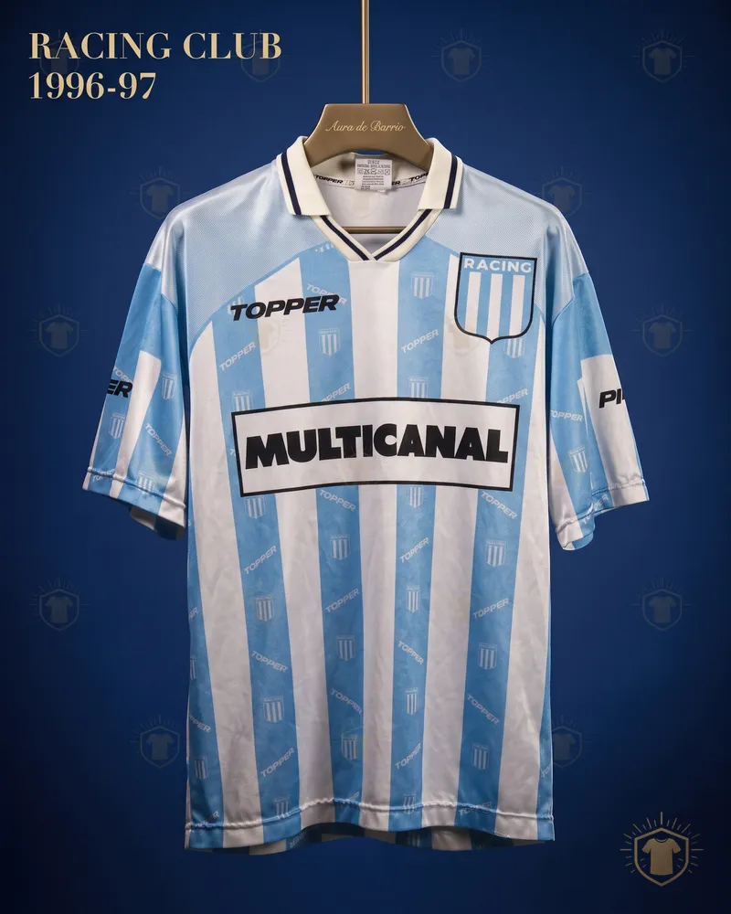Camiseta local 1996–97 de Racing Club (recreación)