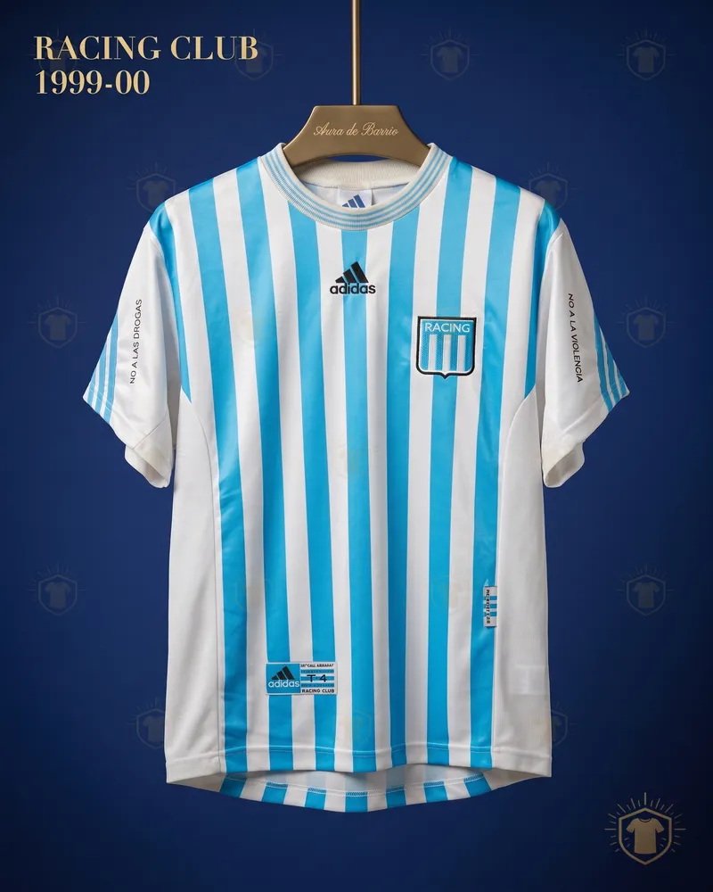 Camiseta local 1999–00 de Racing Club (recreación)