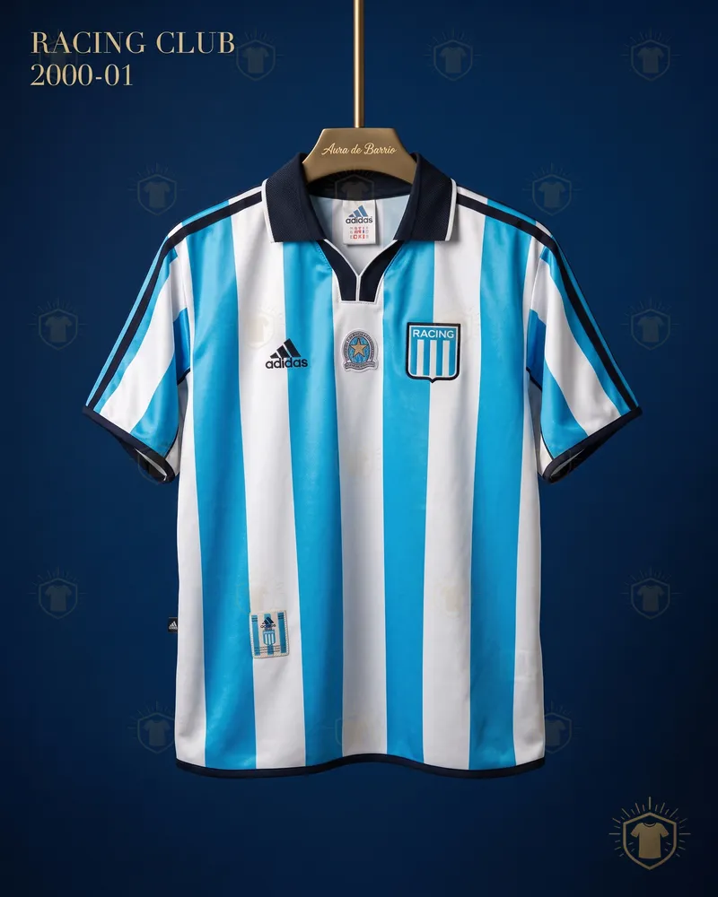 Camiseta local 2000–01 de Racing Club (recreación)