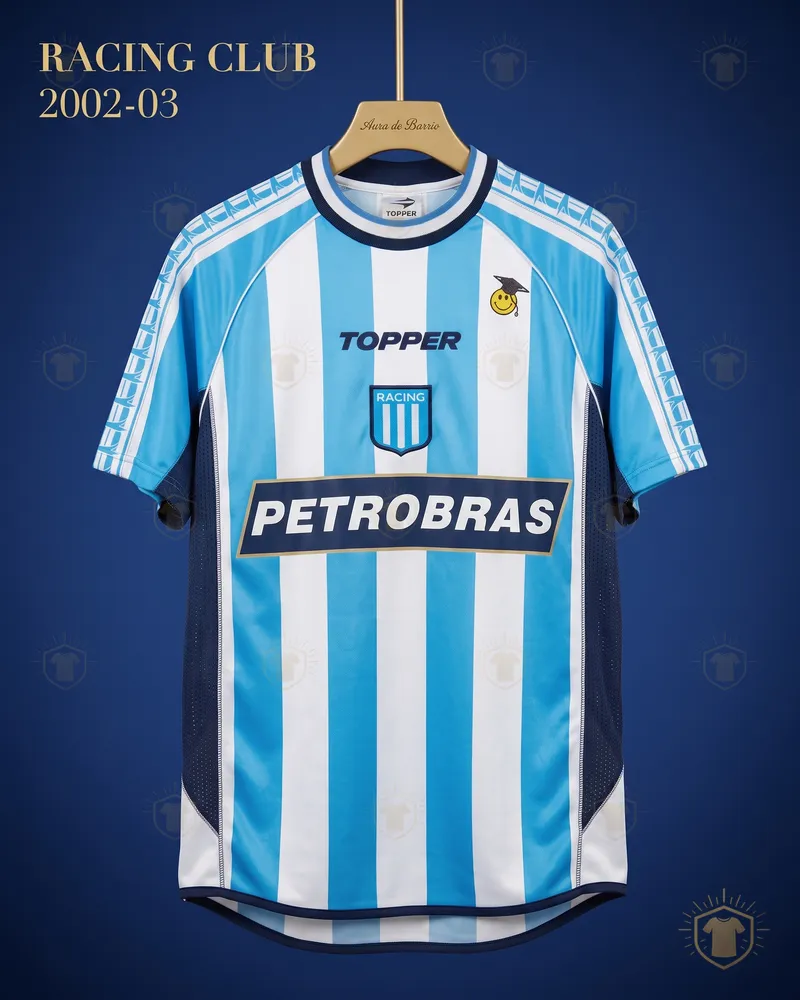 Camiseta local 2002–03 de Racing Club (recreación)