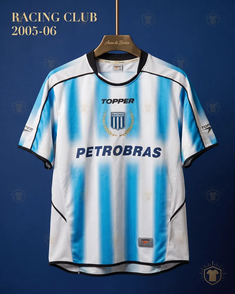 Camiseta local 2005–06 de Racing Club (recreación)