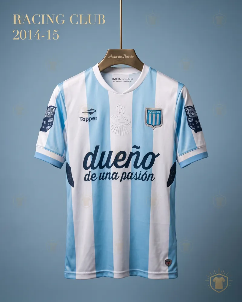 Camiseta local 2014–15 de Racing Club (recreación)