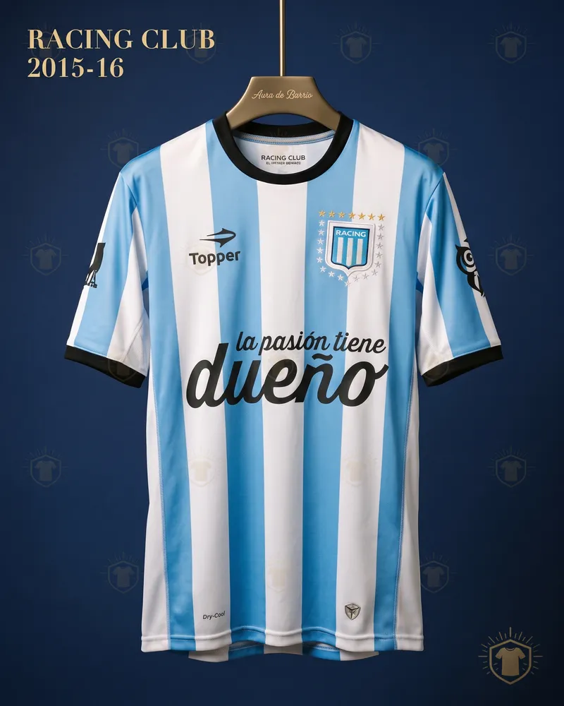 Camiseta local 2015 de Racing Club (recreación)