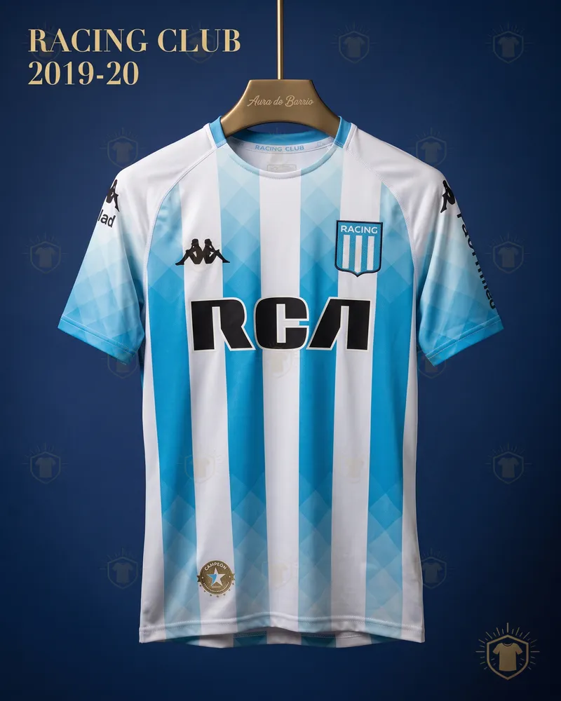 Camiseta local 2018–19 de Racing Club (recreación)