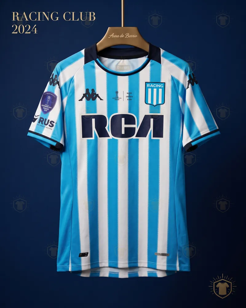 Camiseta local 2024 de Racing Club (recreación)