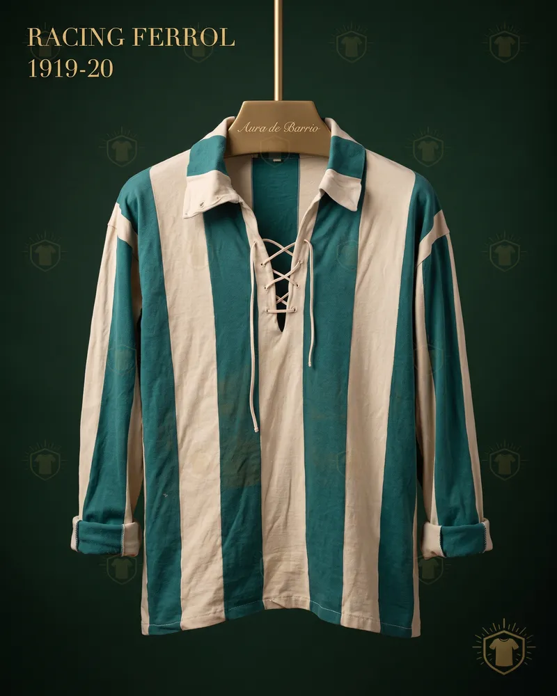 Camiseta local 1919 de Racing Club de Ferrol (recreación)