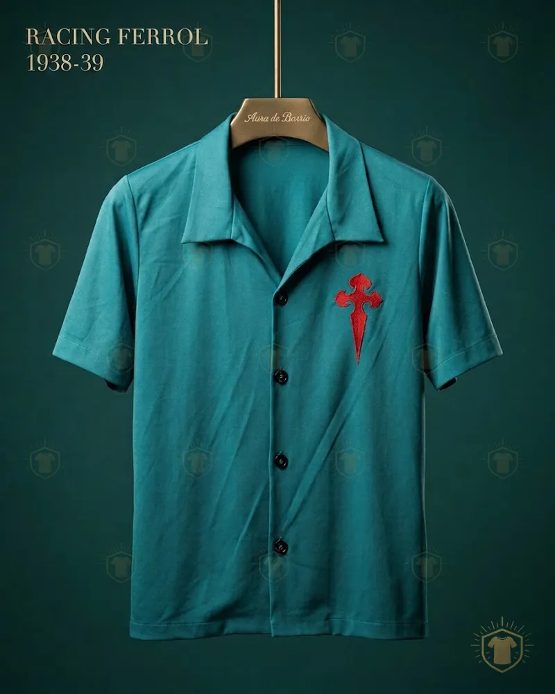 Camiseta local 1938–39 de Racing Club de Ferrol (recreación)