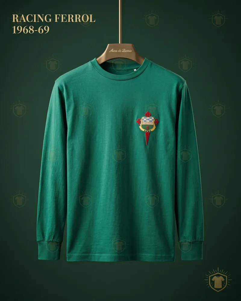 Camiseta local 1968–69 de Racing Club de Ferrol (recreación)