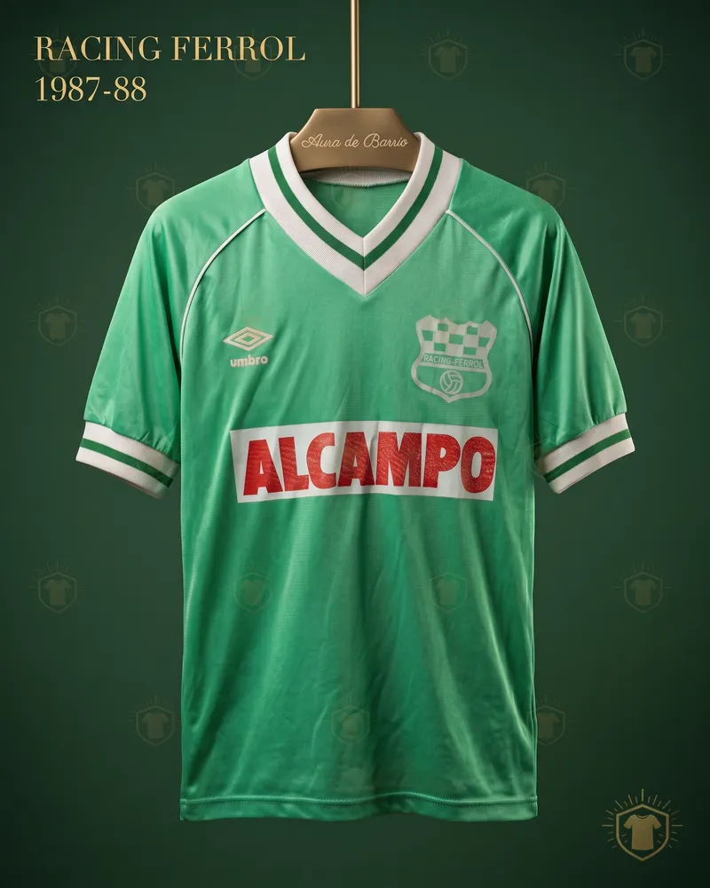 Camiseta local 1988 de Racing Club de Ferrol (recreación)