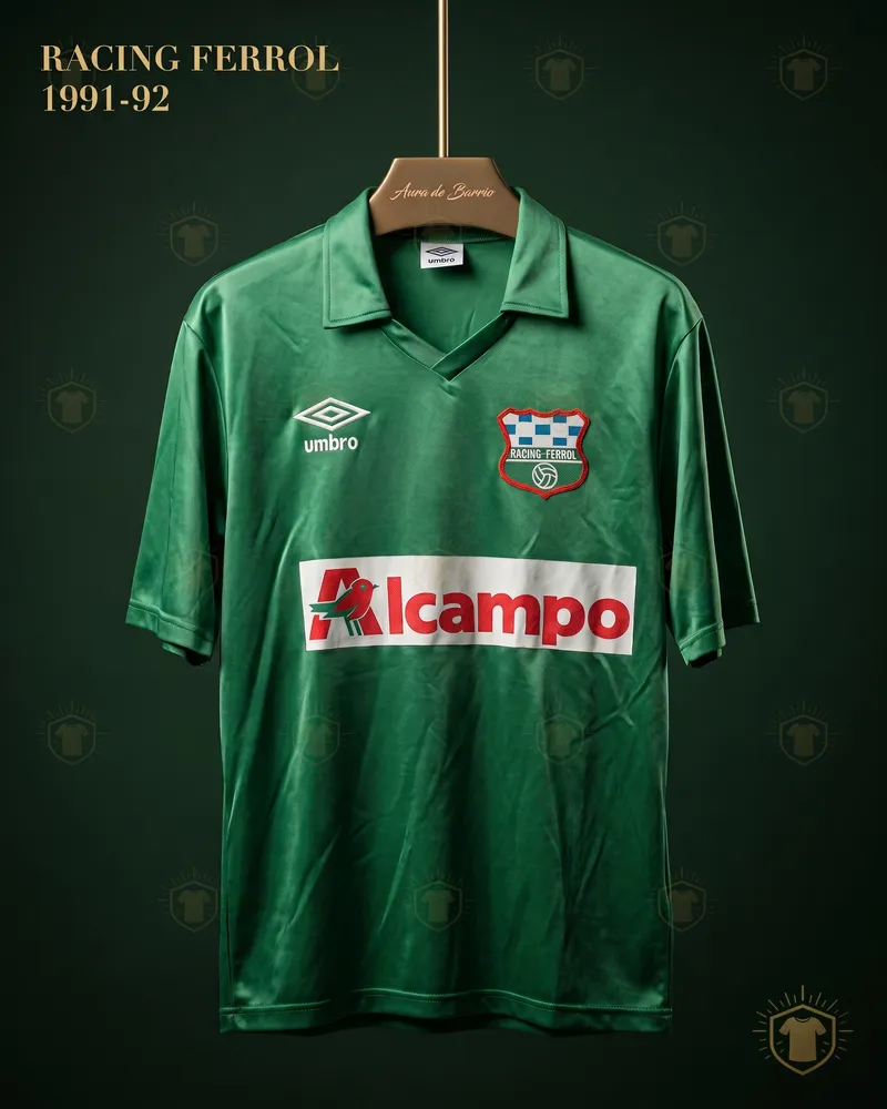 Camiseta local 1991–92 de Racing Club de Ferrol (recreación)