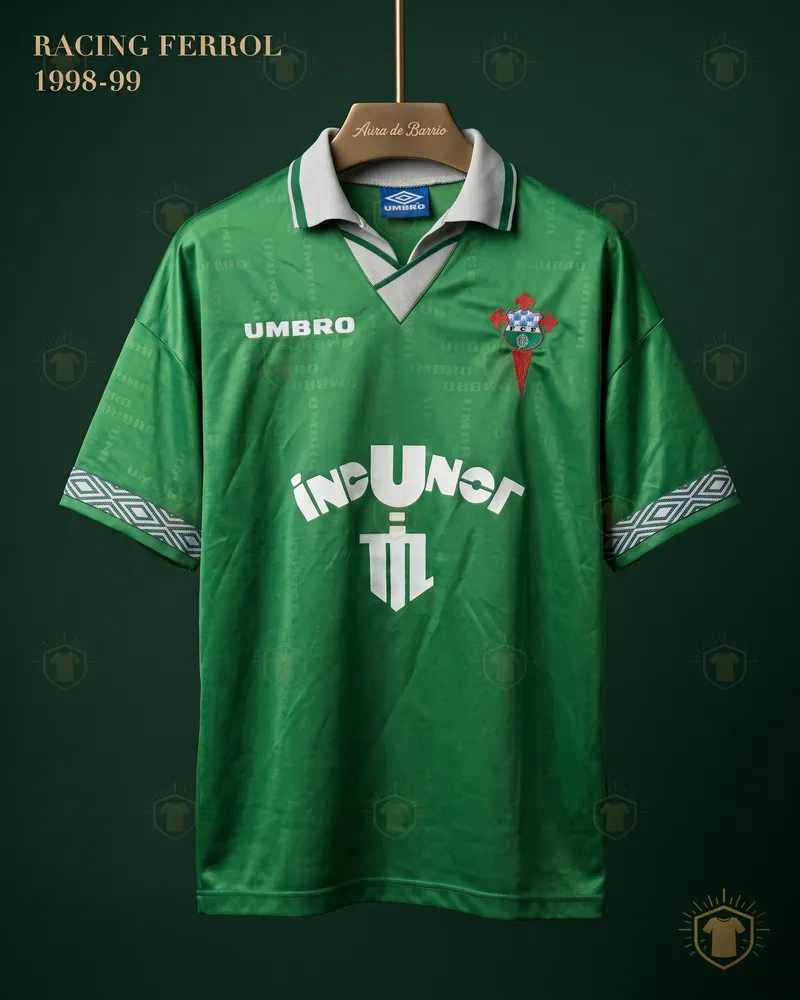 Camiseta local 1998–99 de Racing Club de Ferrol (recreación)