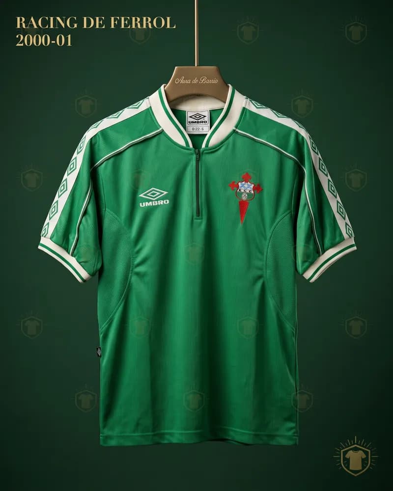 Camiseta local 2000–01 de Racing Club de Ferrol (recreación)