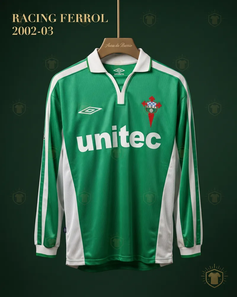 Camiseta local 2002–03 de Racing Club de Ferrol (recreación)