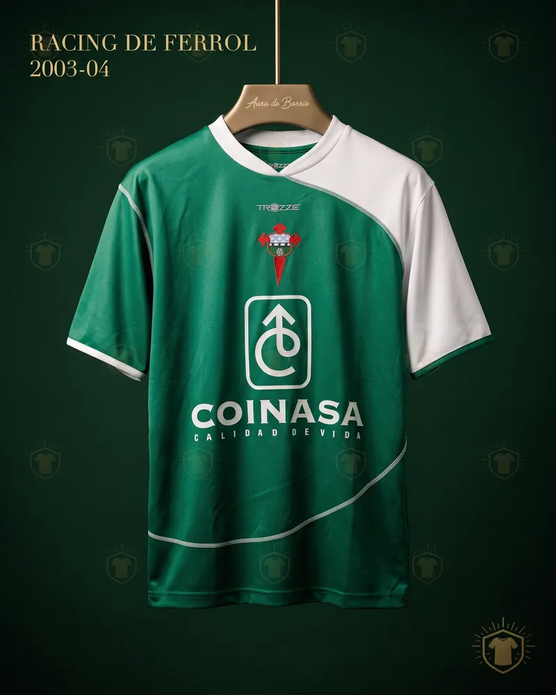 Camiseta local 2003–04 de Racing Club de Ferrol (recreación)