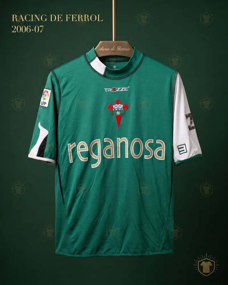 Camiseta local 2006–07 de Racing Club de Ferrol (recreación)