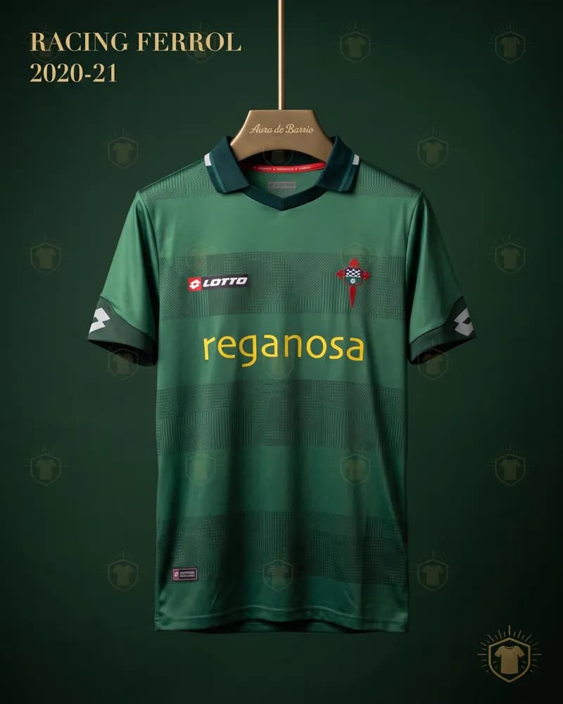 Camiseta local 2020–21 de Racing Club de Ferrol (recreación)