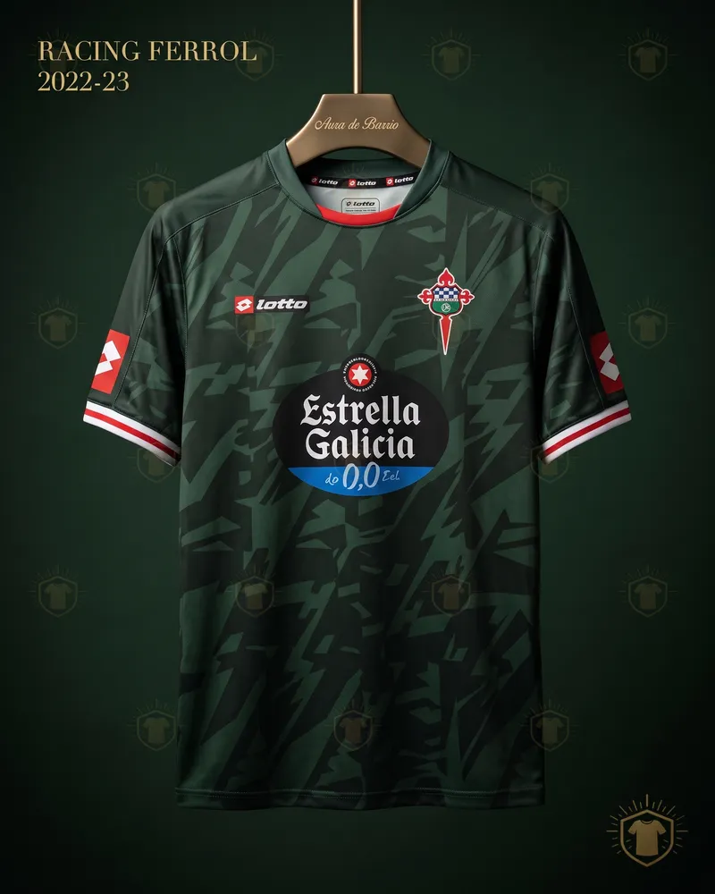 Camiseta visitante 2022–23 de Racing Club de Ferrol (recreación)