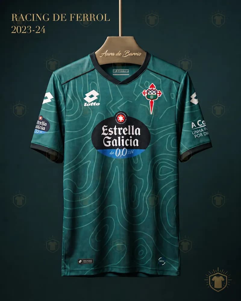 Camiseta visitante 2023–24 de Racing Club de Ferrol (recreación)