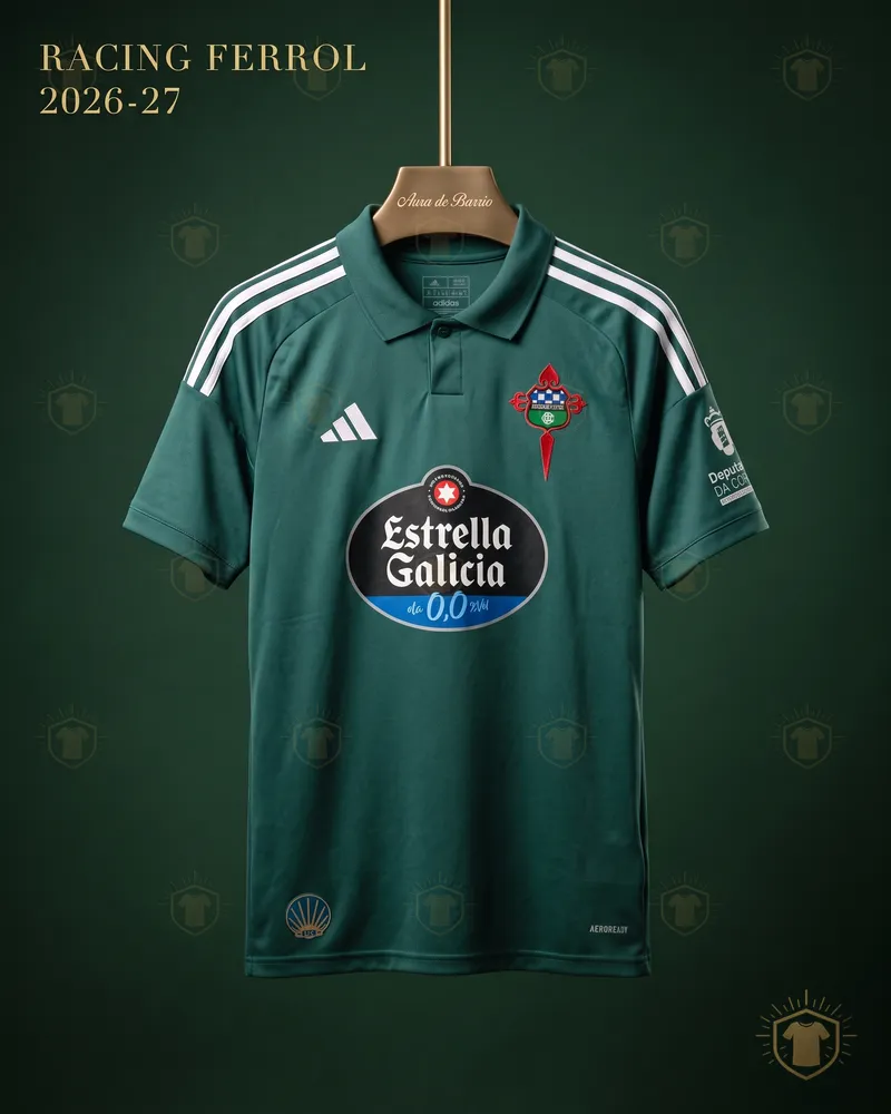 Camiseta local 2026–27 de Racing Club de Ferrol (recreación)
