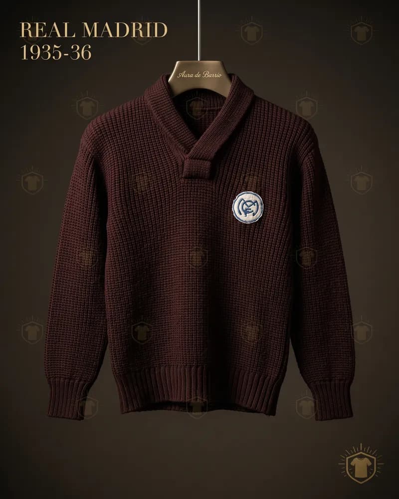 Camiseta visitante 1935–36 de Real Madrid (recreación)