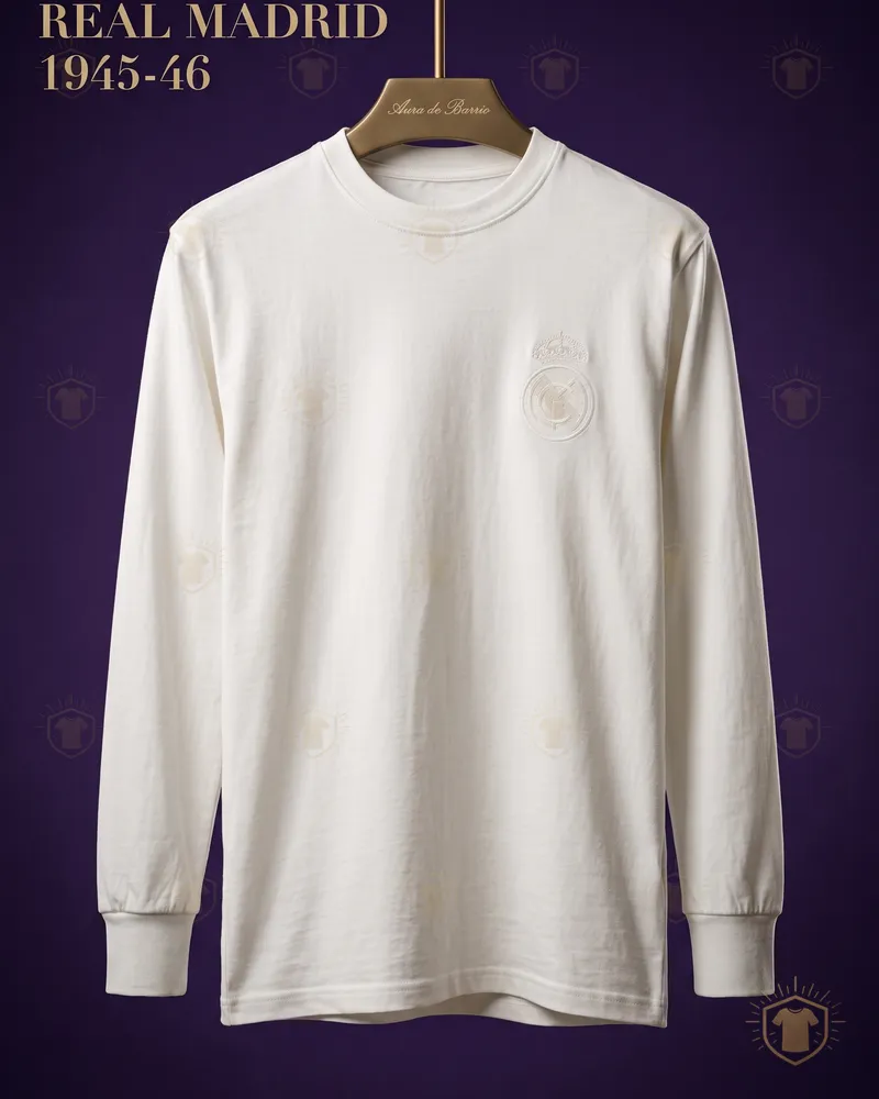 Camiseta local 1945–46 de Real Madrid (recreación)