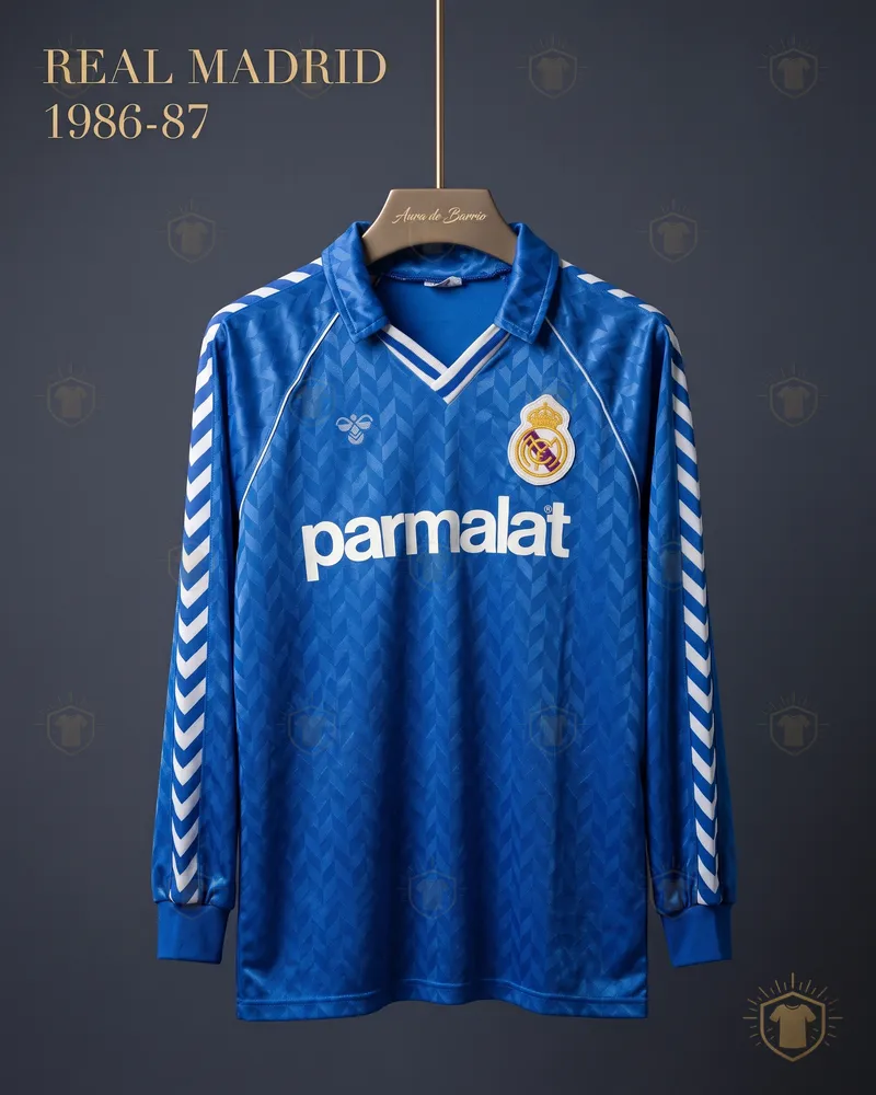 Camiseta visitante 1986–87 de Real Madrid (recreación)