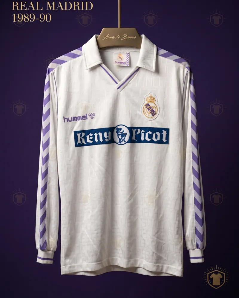 Camiseta local 1989–90 de Real Madrid (recreación)
