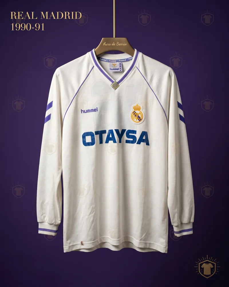 Camiseta local 1990–91 de Real Madrid (recreación)