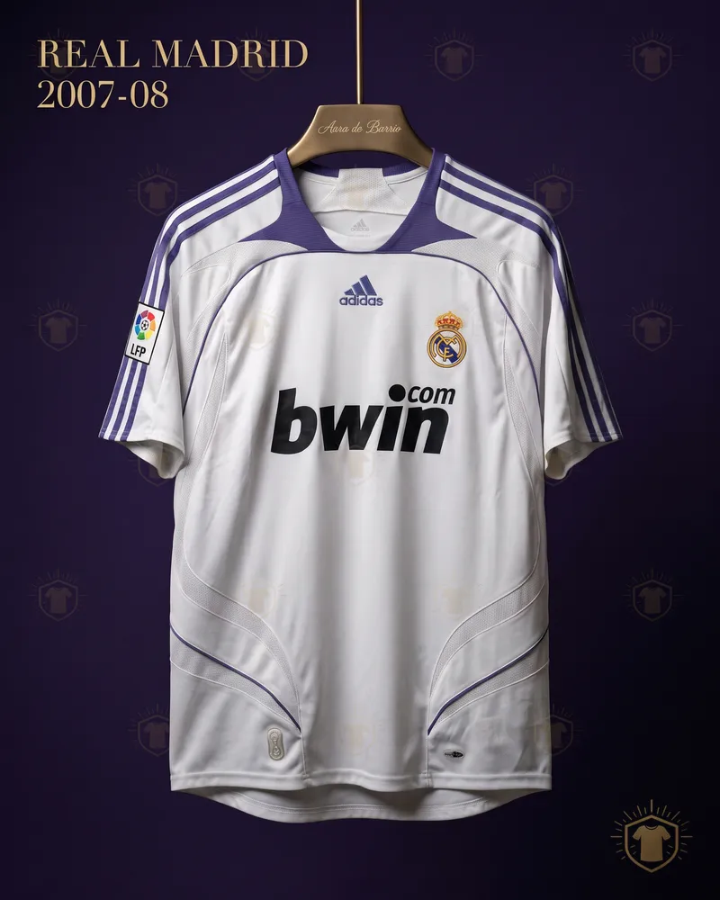 Camiseta local 2007–08 de Real Madrid (recreación)