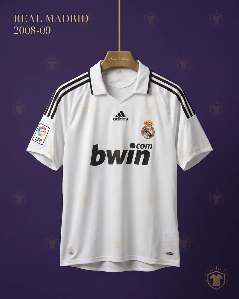 Camiseta local 2008–09 de Real Madrid (recreación)