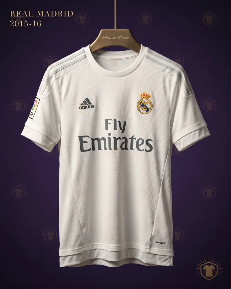 Camiseta local 2015–16 de Real Madrid (recreación)