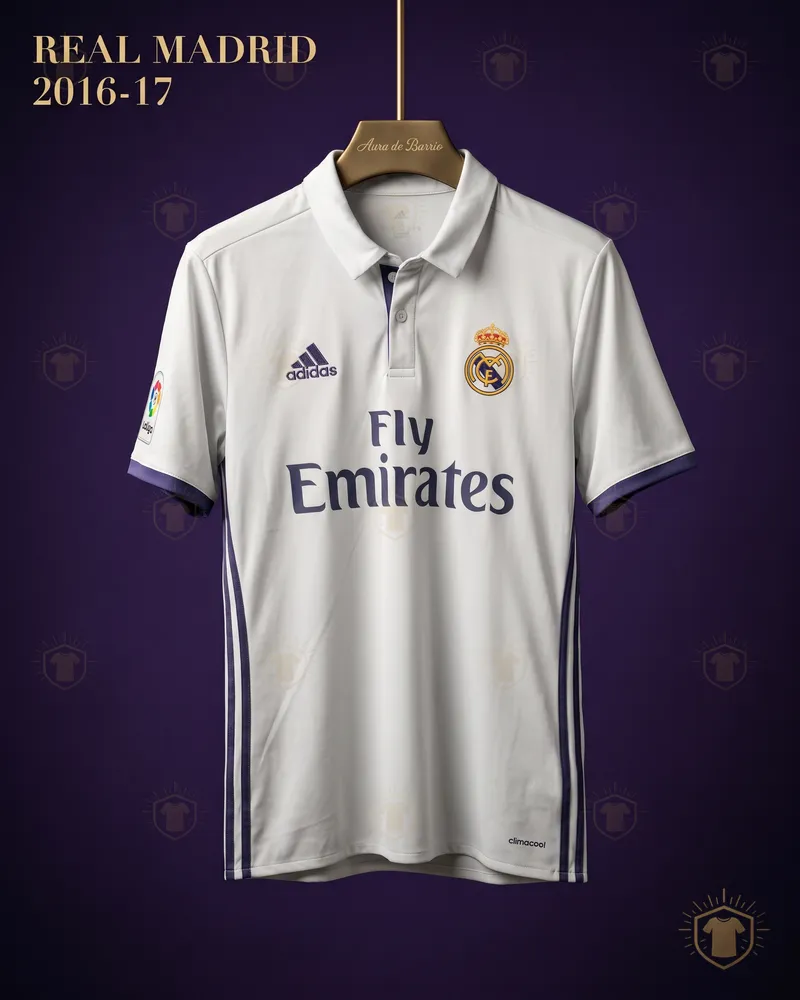 Camiseta local 2016–17 de Real Madrid (recreación)
