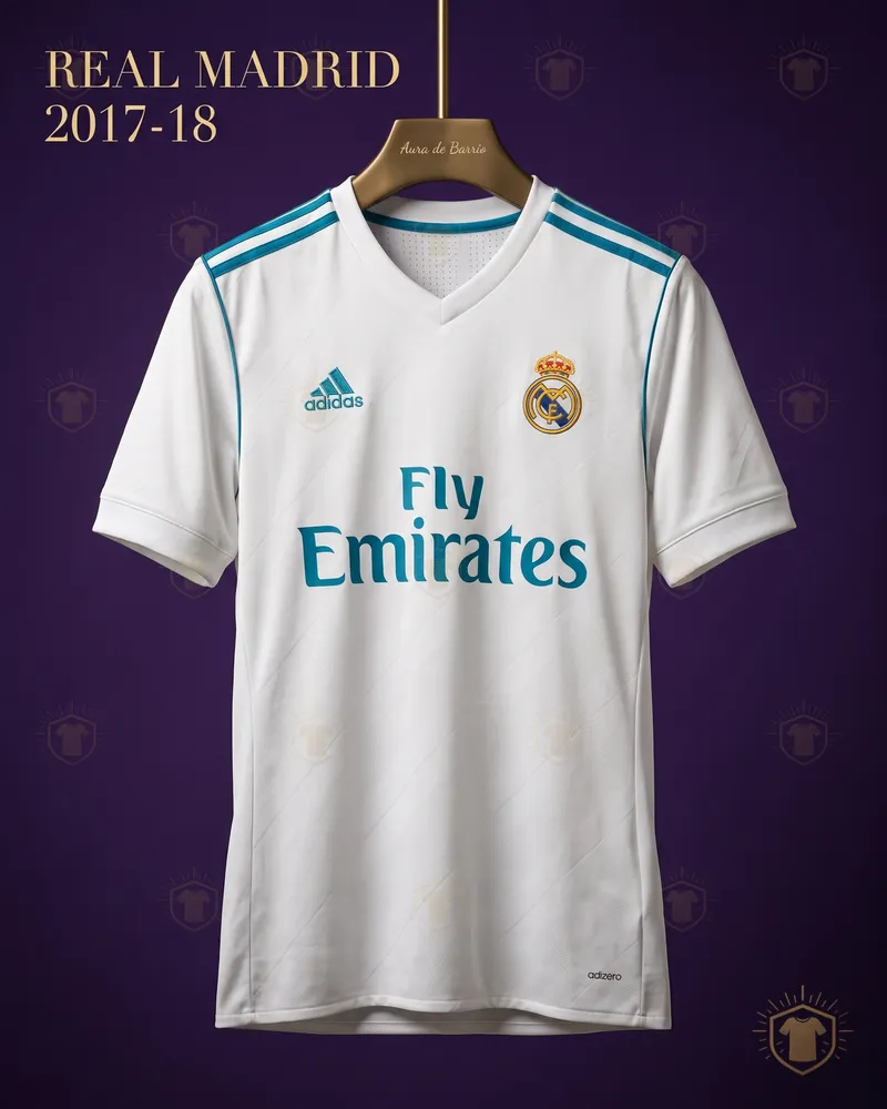 Camiseta local 2017–18 de Real Madrid (recreación)