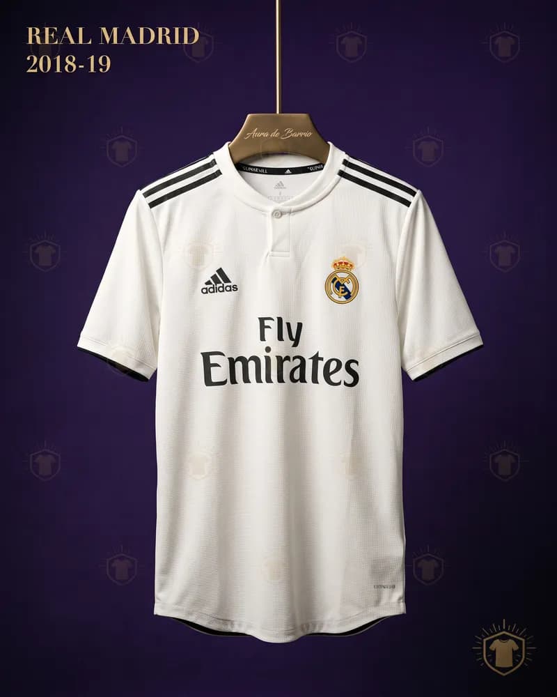 Camiseta local 2018–19 de Real Madrid (recreación)