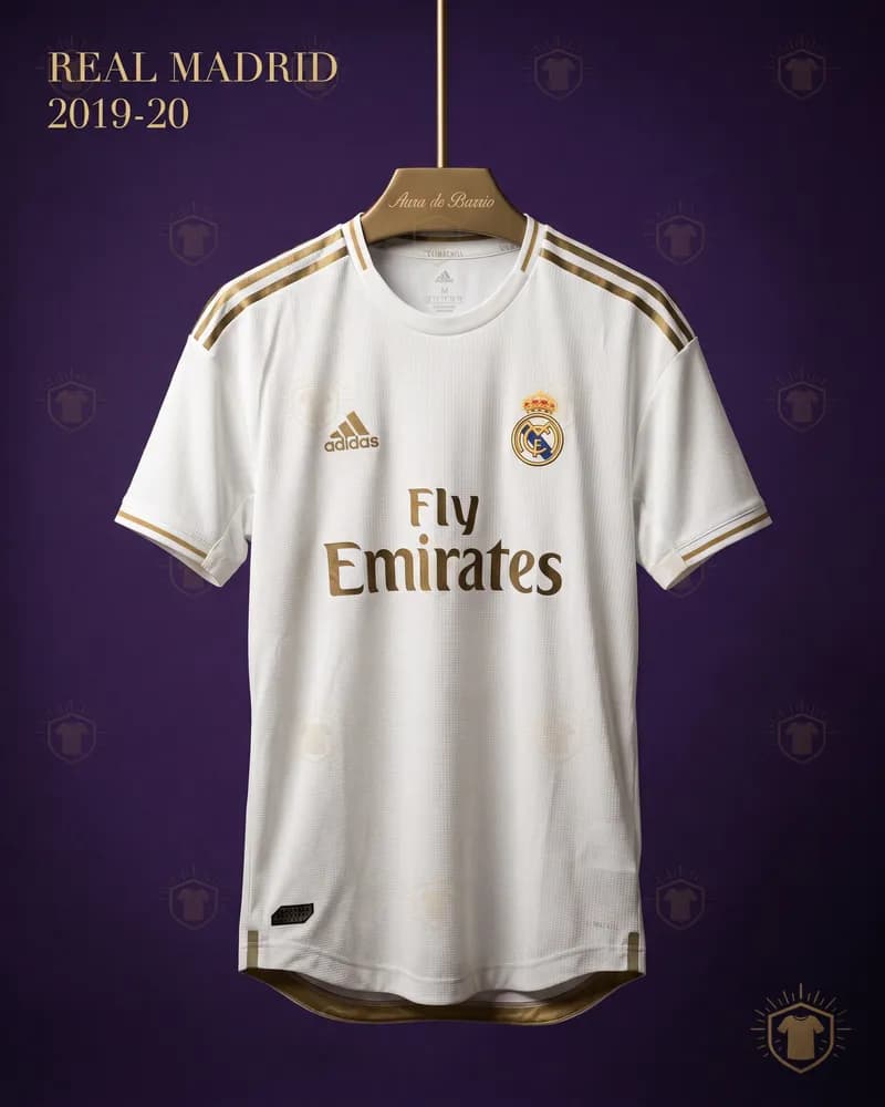 Camiseta local 2019–20 de Real Madrid (recreación)