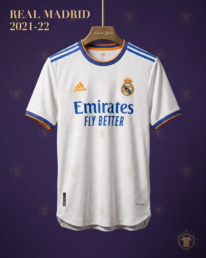 Camiseta local 2021–22 de Real Madrid (recreación)