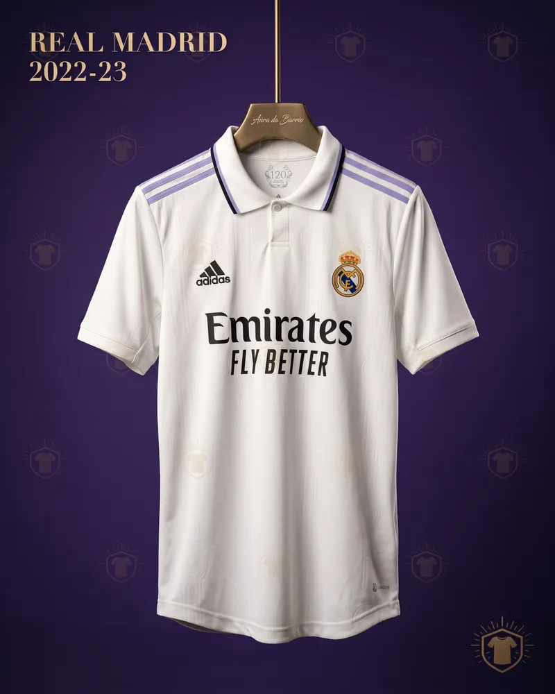 Camiseta local 2022–23 de Real Madrid (recreación)