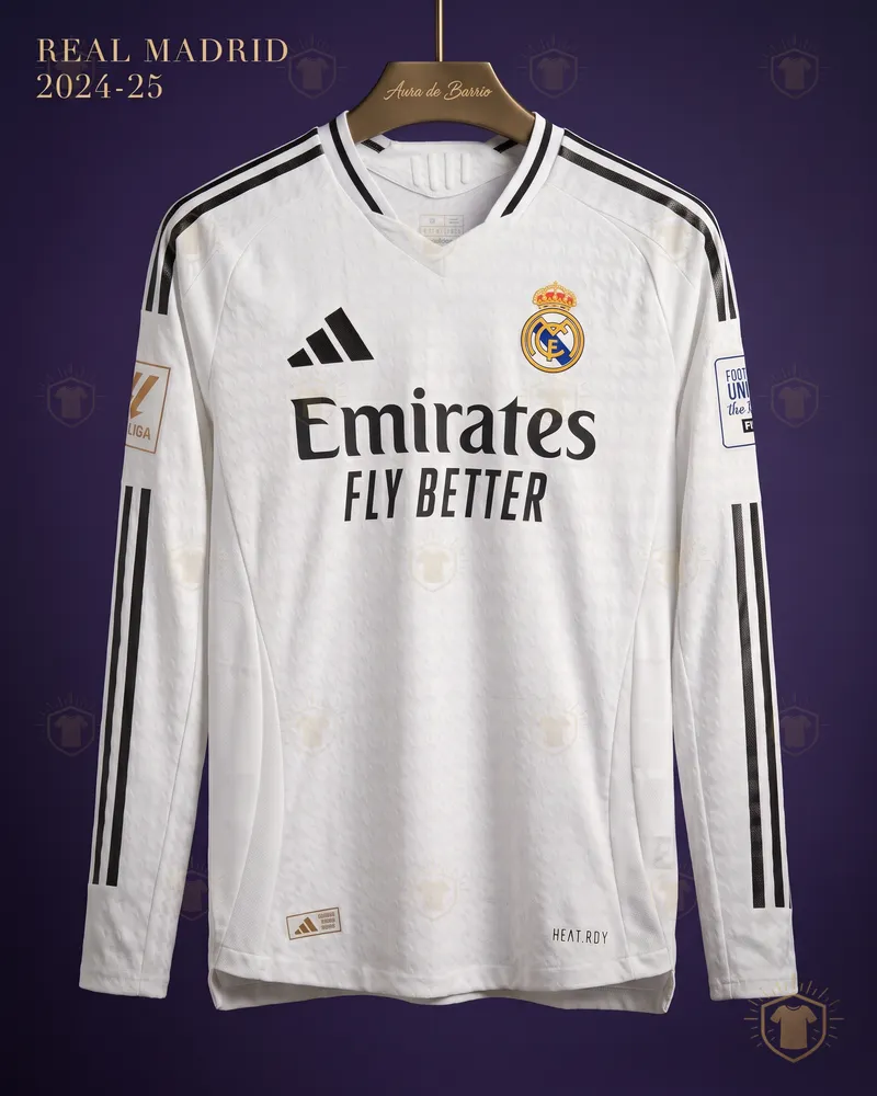 Camiseta local 2024–25 de Real Madrid (recreación)