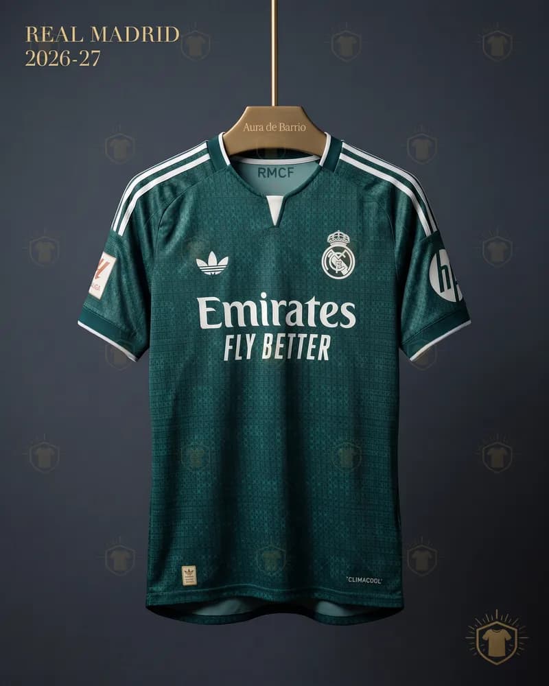 Camiseta visitante 2026–27 de Real Madrid (recreación)