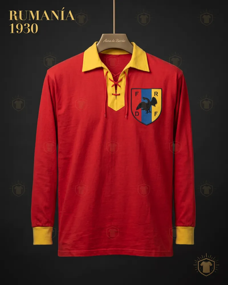 Camiseta local 1930 de Rumania (recreación)