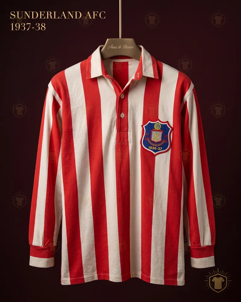 Camiseta local 1937–38 de Sunderland (recreación)