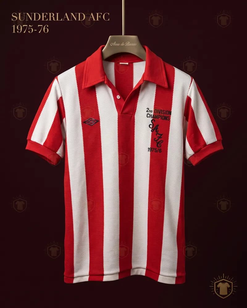 Camiseta local 1976–77 de Sunderland (recreación)