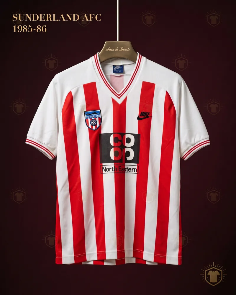 Camiseta local 1985–86 de Sunderland (recreación)