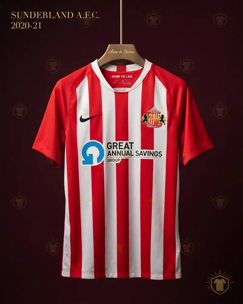 Camiseta local 2020–21 de Sunderland (recreación)