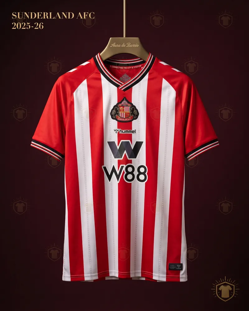 Camiseta local 2025–26 de Sunderland (recreación)