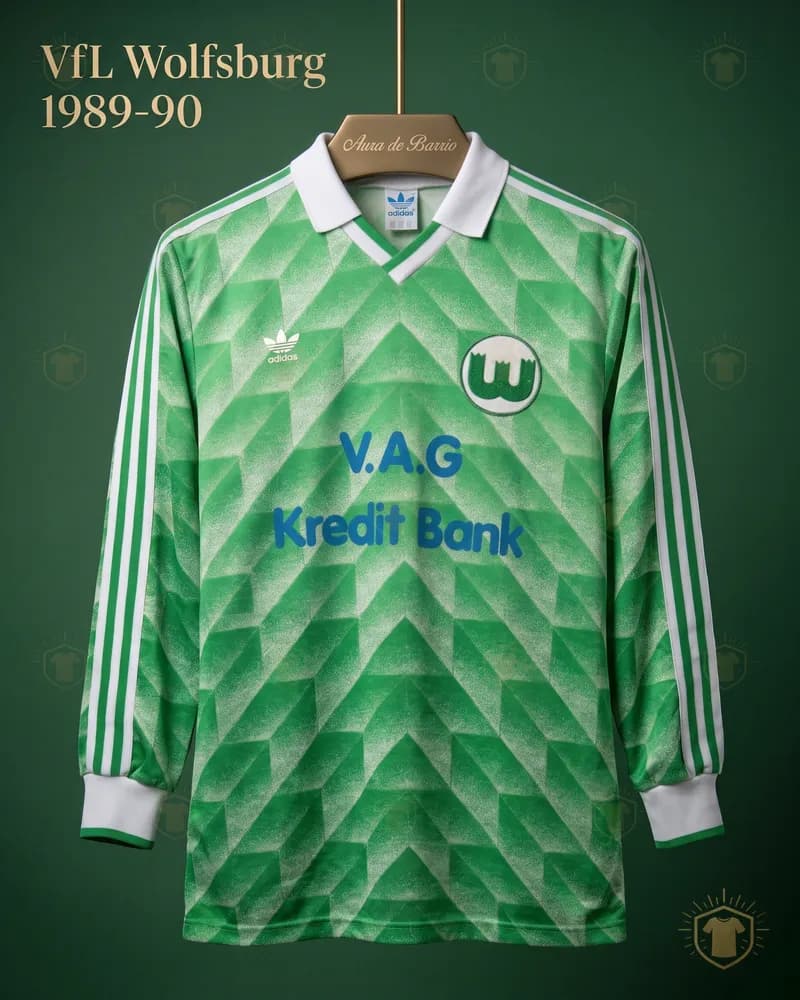 Camiseta local 1989–90 de VfL Wolfsburg (recreación)