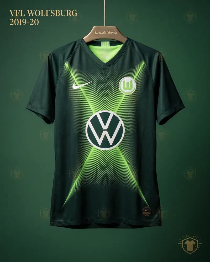 Camiseta local 2019–20 de VfL Wolfsburg (recreación)